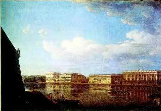 Фёдор Алексеев Вид Дворцовой набережной от Петропавловской крепости 1794 г - фото 348