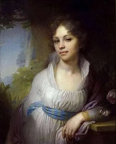 Владимир Боровиковский Портрет М И Лопухиной 1797 г Государственная - фото 351