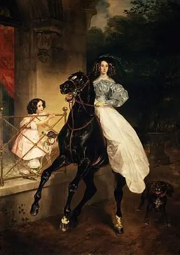 Карл Брюллов Всадница 1832 г Государственная Третьяковская галерея Москва - фото 497