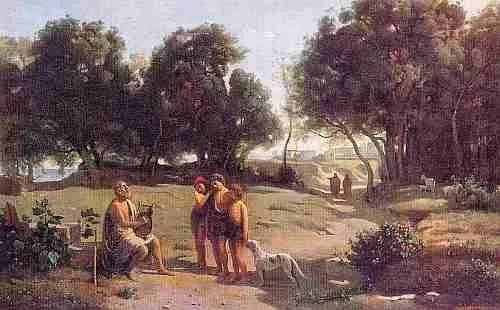 Камиль Коро Гомер и пастухи фрагмент 1845 г Музей СенЛо В зрелых - фото 537