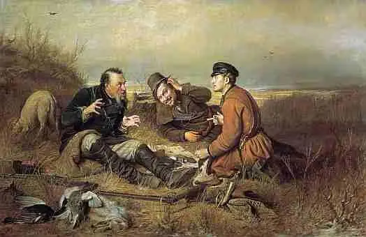 Василий Перов Охотники на привале 1871 г Государственная Третьяковская - фото 653