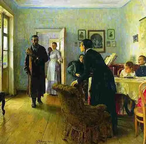 Илья Репин Не ждали 18841888 гг Государственная Третьяковская галерея - фото 679