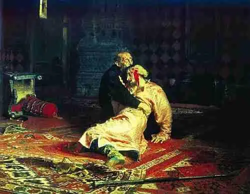 Илья Репин Иван Грозный и сын его Иван 16 ноября 1581 года 1885 г - фото 680