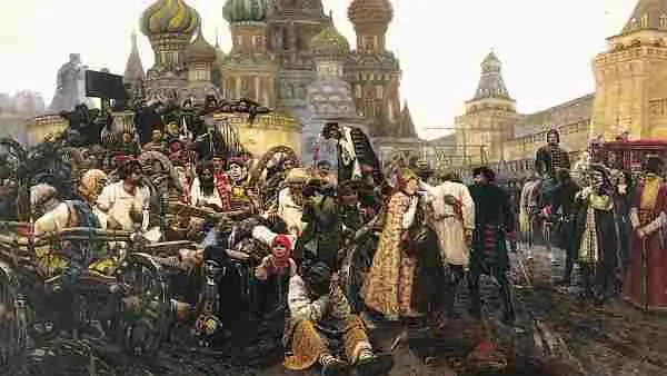 Василий Суриков Утро стрелецкой казни 1881 г Государственная Третьяковская - фото 684