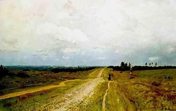 Исаак Левитан Владимирка 1892 г Государственная Третьяковская галерея - фото 699