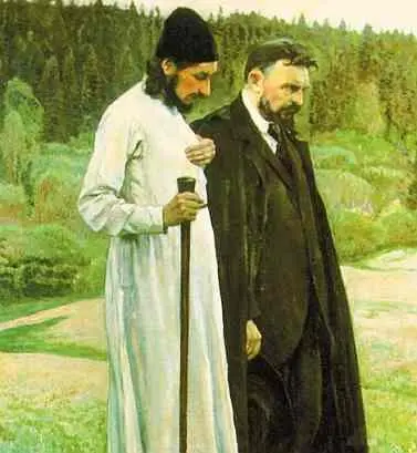 Михаил Нестеров Философы Портрет П А Флоренского и С Н Булгакова 1917 - фото 863