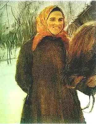 Валентин Серов Баба с лошадью Фрагмент 1898 г Государственная Третьяковская - фото 876