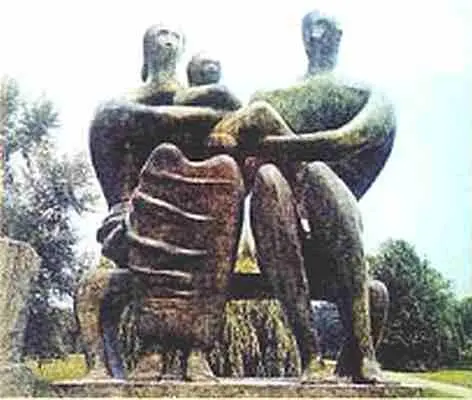 Генри Мур Семейная группа 19481949 гг Частное собрание Генри Мур - фото 951
