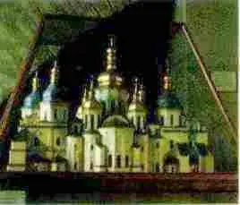 Киевский собор Святой Софии Макет Зондажи стен Софийского собора - фото 393