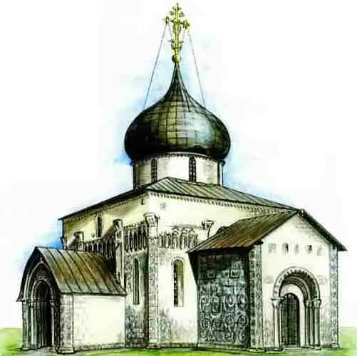 Георгиевский собор в ЮрьевеПольском XIII в Княжеский дворец Боголюбове - фото 431