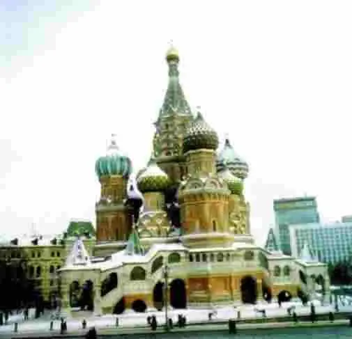 Собор Василия Блаженного XVI в Вид со стороны Кремля Средневековому - фото 464