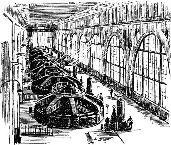 Машинный зал Волховской ГЭС первой крупной советской гидроэлектростанции - фото 14