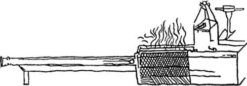 Эскиз паровой пушки архитронито сделанный рукой Леонардо да Винчи Как - фото 20