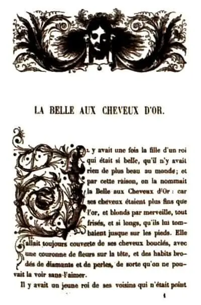 Начало сказки Париж 1847 Ил 53 Златовласка Жилабыла королевская - фото 380