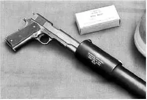 Пистолет Colt M1911A1 с глушителем Thompson M1921M1 Окопный веник Первая - фото 115