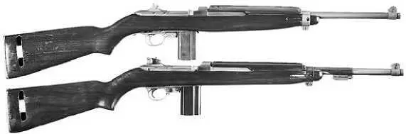 М1 Carbine раннего и позднего выпусков Карабин М1А1 облегченная версия - фото 121