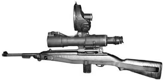 М3 Carbine с установленным инфракрасным прицелом Легкий самозарядный М1 - фото 124