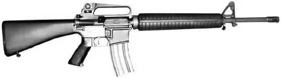 Экспериментальная винтовка XM16E1 С принятием М16 на вооружение выявился ряд - фото 215