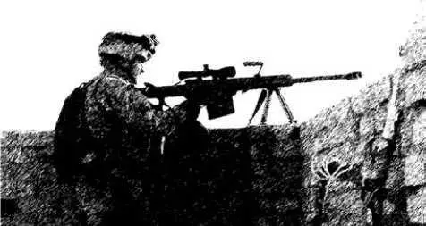 Американский морской пехотинец вооруженный винтовкой Barrett M82 Винтовка - фото 273