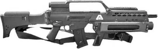 Подствольный гранатомет AG36 установленный на штурмовую винтовку G36 - фото 305