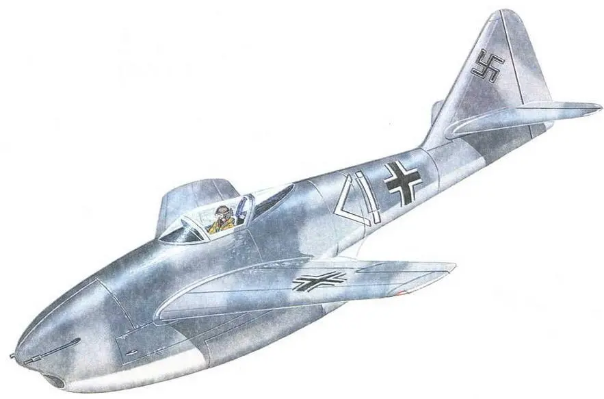 Проект Мессершмитта Р10922 истребитель с одним ТРД от 3 июля 1943 г - фото 100