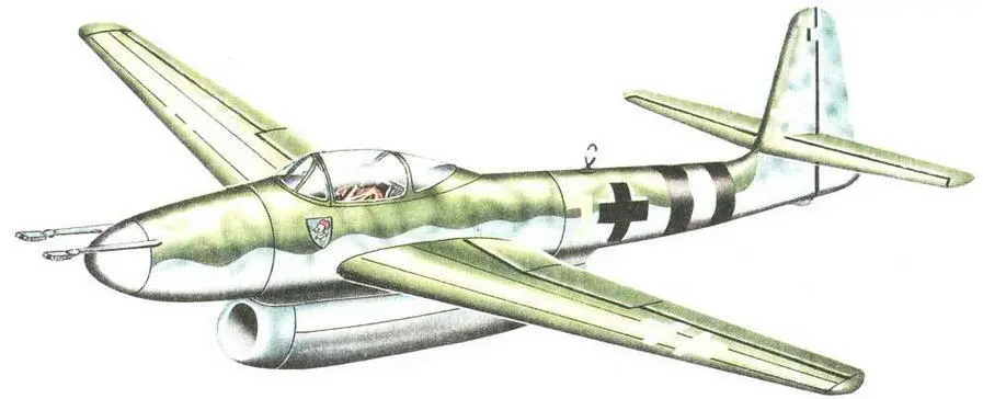 Истребитель Мессершмигт Me Р1095 от 19 октября 1943 г ЭТАП I HG I - фото 111