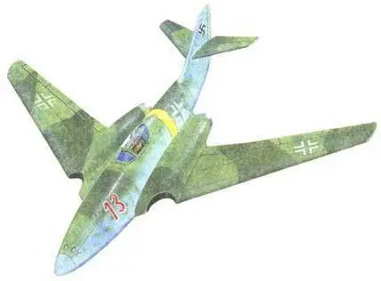 Мессершмитт Me 262 HG III Военное оснащение Вооружение соответствует Me - фото 114
