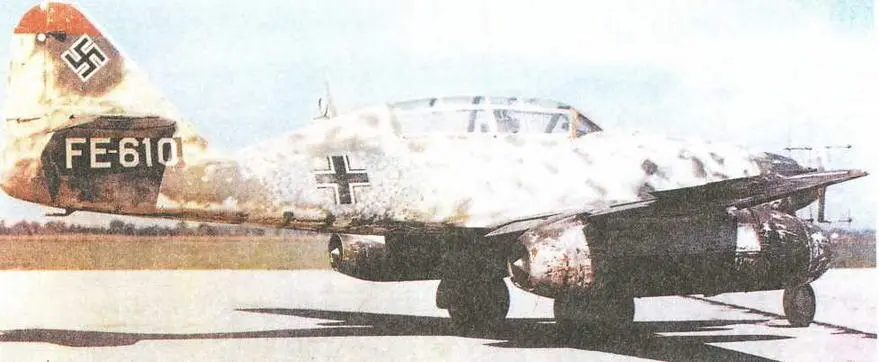 Вспомогательный ночной истребитель Me 262 B1aU1 Me 262 В2а согласно - фото 144