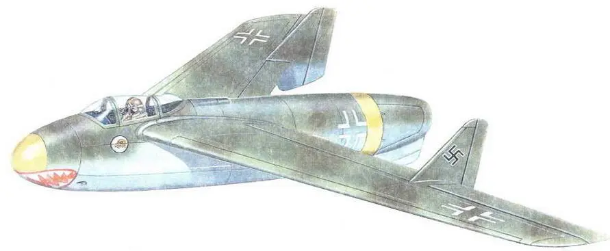 Ночной истребитель Юнкерс EF128 Ночной истребитель Me 262 с двигателями HeS - фото 177