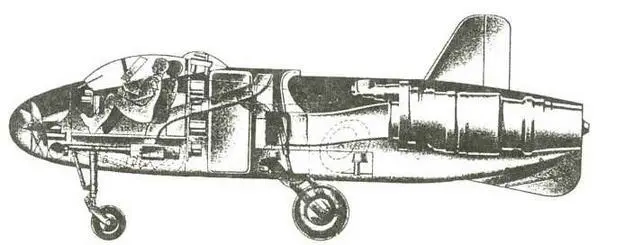 Ночной истребитель Юнкерс EF128 Ночной истребитель Me 262 с двигателями HeS - фото 179