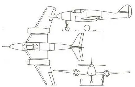 Мессершмитт Р1070 Me 109 с ТРД от 20 января 1943 г В ходе требуемой - фото 94