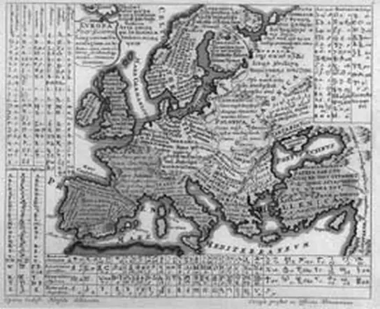 Лингвистическая карта Европы 1741 год К моменту разделов от белорусской - фото 22