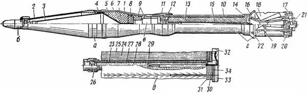 Рис 28Кумулятивная граната ПГ9 и пороховой заряд ПГ9П a головная часть - фото 38