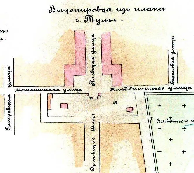 Пояснение к плану 1858 года 1 Каменный 3хэтажный корпус мужской больницы 2 - фото 44