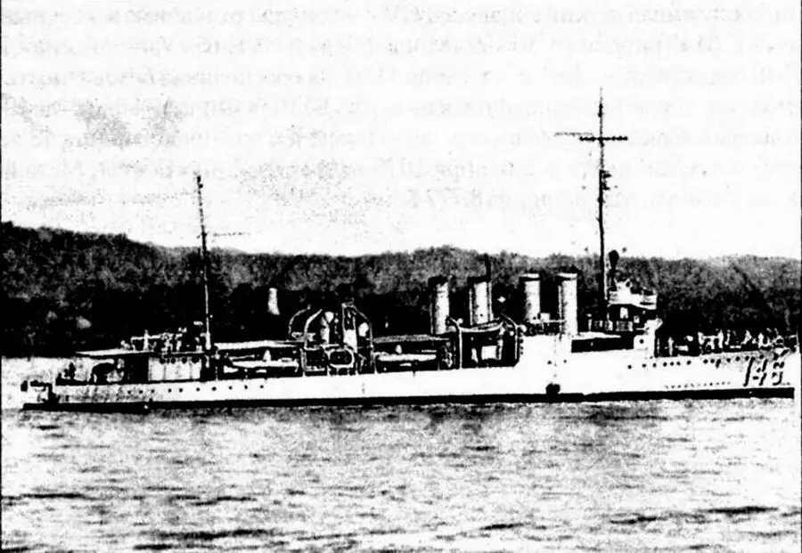 Эсминец DD146 Эллиот После тренировок в Карибском море 28 апреля 1919 года - фото 101
