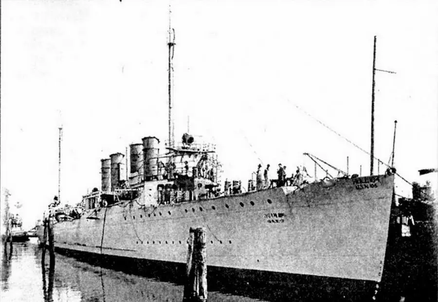 Эсминец DD106 Чью 21 декабря 1918 года направлен на Восточное побережье - фото 57