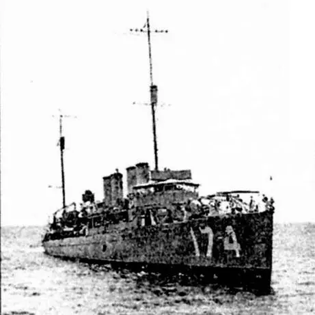 DD174 Ризель перед переоборудованием в лёгкий минный заградитель 19191920 - фото 66