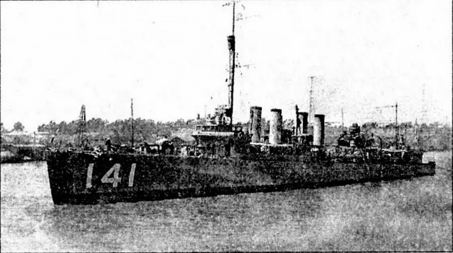 Эсминец DD141 Хэмильтон между 1918 и 1926 гг Адмиралтейские острова и 17 - фото 87