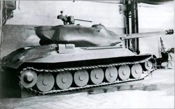 Полноразмерный деревянный макет танка ИС7 Объект 260 1946 г Опытные - фото 119
