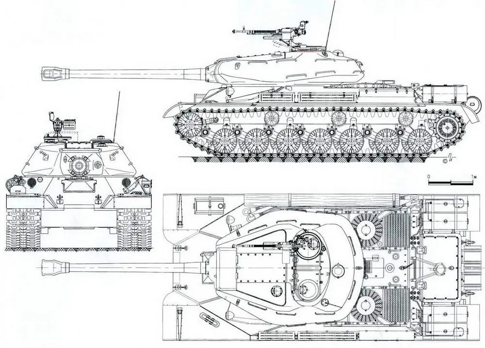 Общий вид танка ИС4 Объект 701 установочной партии Боевая масса 5929 - фото 123