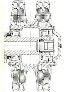 Опорный каток танка ИС4 с внутренней амортизацией 1948 г Разрушения в - фото 124