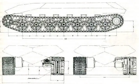 Технический проект ходовой части танка ИС7 Объект 257 июнь 1945 г Танк - фото 131