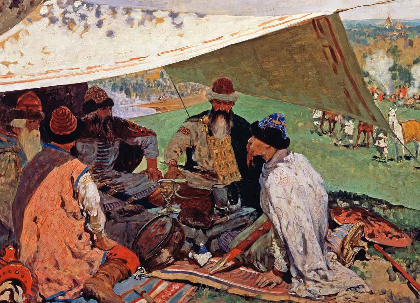 С В Иванов Русские князья заключают мир в Уветичах Шапка Мономаха Главной - фото 16