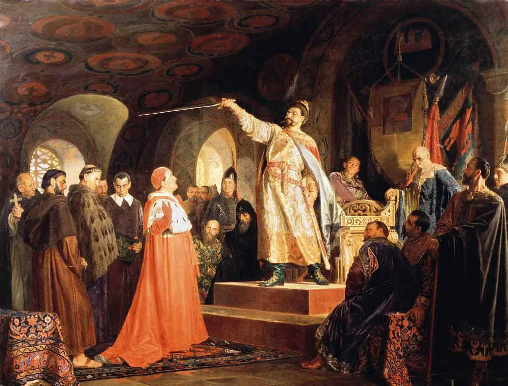 Н В Неверов Роман Галицкий принимает послов Папы Иннокентия III 1875 г - фото 26