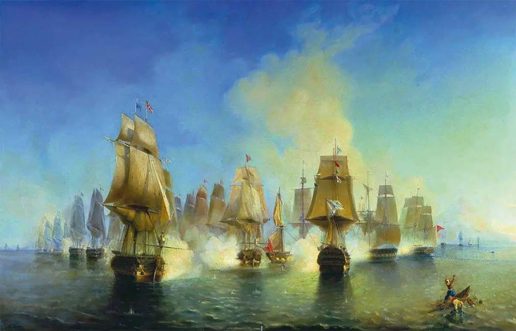 Афонское сражение 19 июня 1807 года Художник А Боголюбов Между тем пока - фото 21