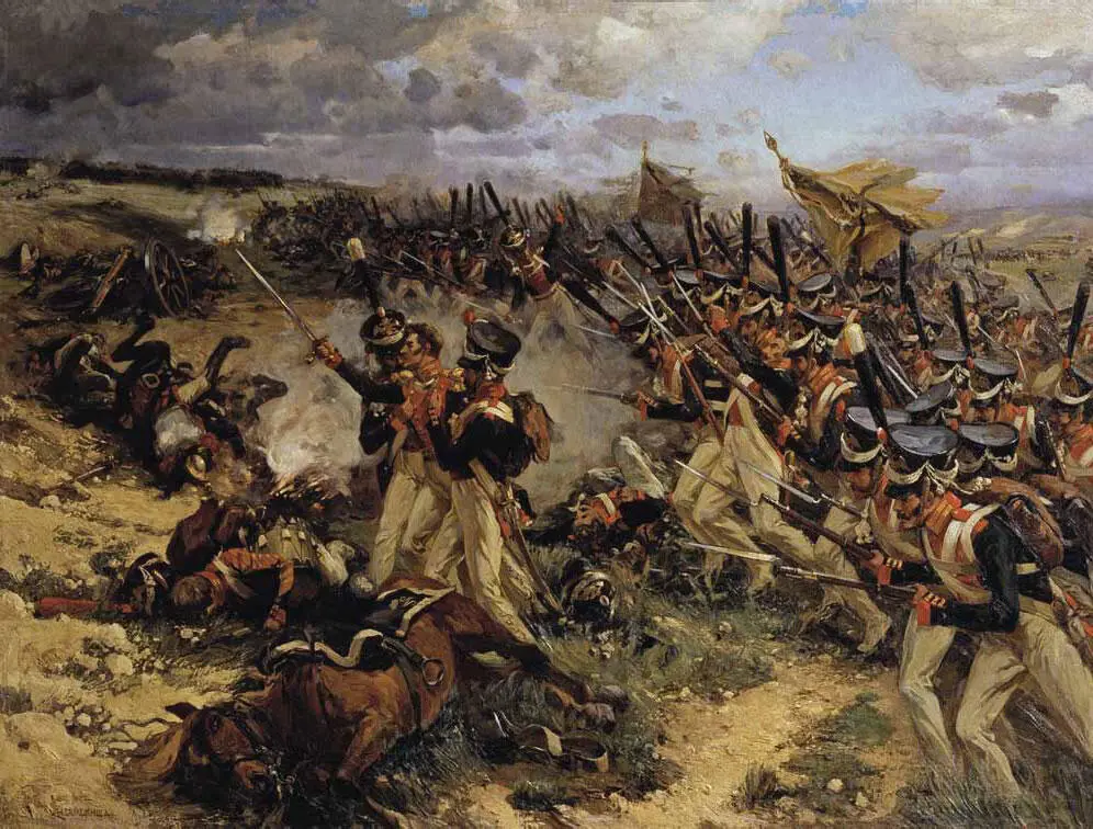 Н Самоншин Атака лейбгвардии Литовского полка Памятник П И Багратиону на - фото 30