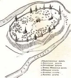 План Свияжска Итак летом 1552 г началась осада Казани Однако русские воины - фото 14