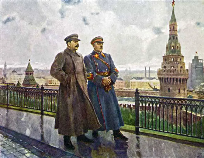 Картина получившая в народе название Два вождя после дождя И В Сталин и - фото 3