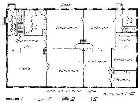 Рис 3 План дома А Т Болотова постройки 17681769 гг I окна и проемы - фото 5