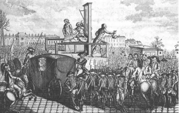 Казнь Людовика XVI на площади Революции 21 января 1793 года Позднее там же был - фото 42